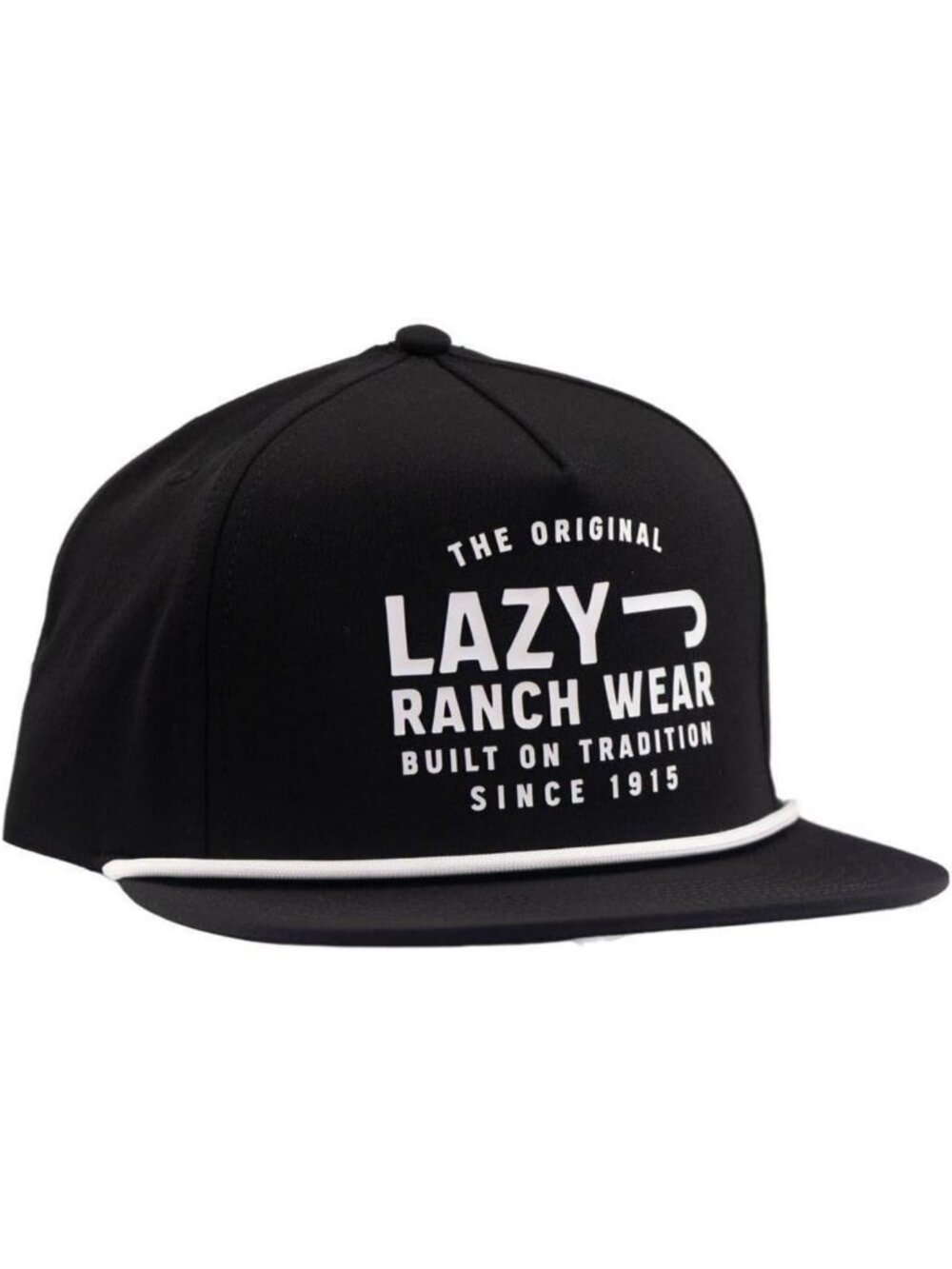 Classic Black Adjustable Trucker Hat - Unisex Vintage Rope Hat for Country Style
